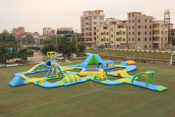 Blow Up Obstacle Course On Water